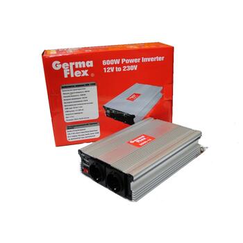 Преобразователь напряжения с USB DC12V/AC230V (600W/1200W) GERMAFLEX