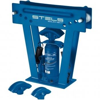 Трубогиб гидравлический STELS 8т, в комплекте с башмаками 1/2, 3/4, 1пласт. кейс.