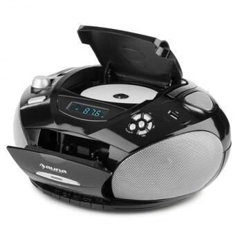 Мультимедийный бумбокс AUNA радио / MP3, CD-проигрыватель, USB-репродуктор