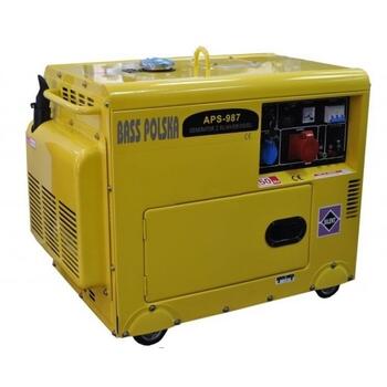 Генератор дизельный (тихий) BASS APS-986 5000W (230V) (4-х тактный)