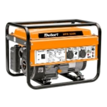 Бензогенератор DEFORT DPG-2500 4-х тактный (2000W, 2,5 кВт, V-163см3, бак 1,5л, 8,2ч)