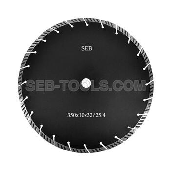 Алмаз SEB d350/10/32/25.4 турбо/сегмент (широкий сегмент)