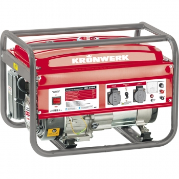 Генератор бензиновый KB 2500, 2,4 кВт, 220В/50Гц, 15 л, ручной старт// KRONWERK